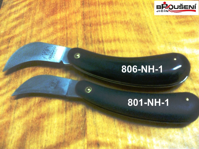 Porovnání celkové délky nožů Mikov 806-NH-1 a MIKOV 801-NH-1